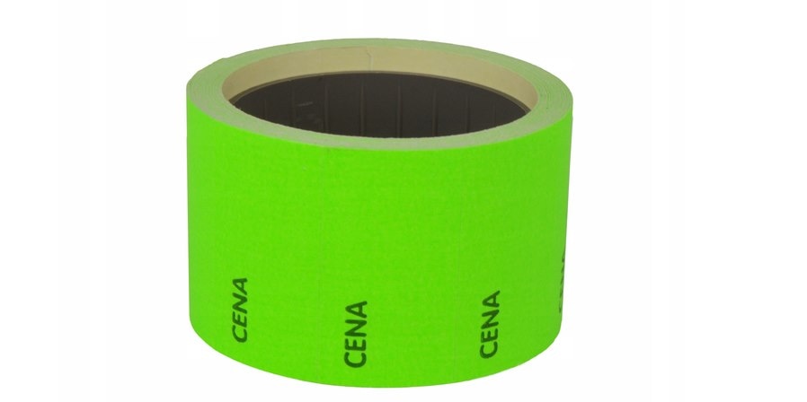 Etykieta cenowa 25/50 Nadruk  zielona