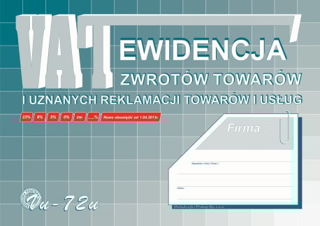 Ewid.VAT zwr.tow.i uzn.reklamacjiA4