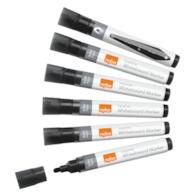 Markery Liquid Ink, czarne, 10 szt./opak.