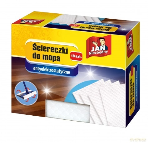 Ściereczki dop mopa Jan Niezbędny antyelektr op 18