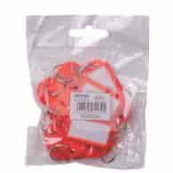 ZAWIESZKI NA KLUCZE OFFICE PRODUCTS, 50X20MM, 10SZT.,czerwone