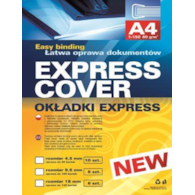 Okładki Express 9,5mm czarne - 8 kompletów opraw