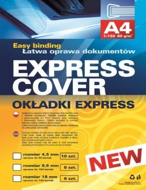 Okładki Express 9,5mm czarne - 8 kompletów opraw