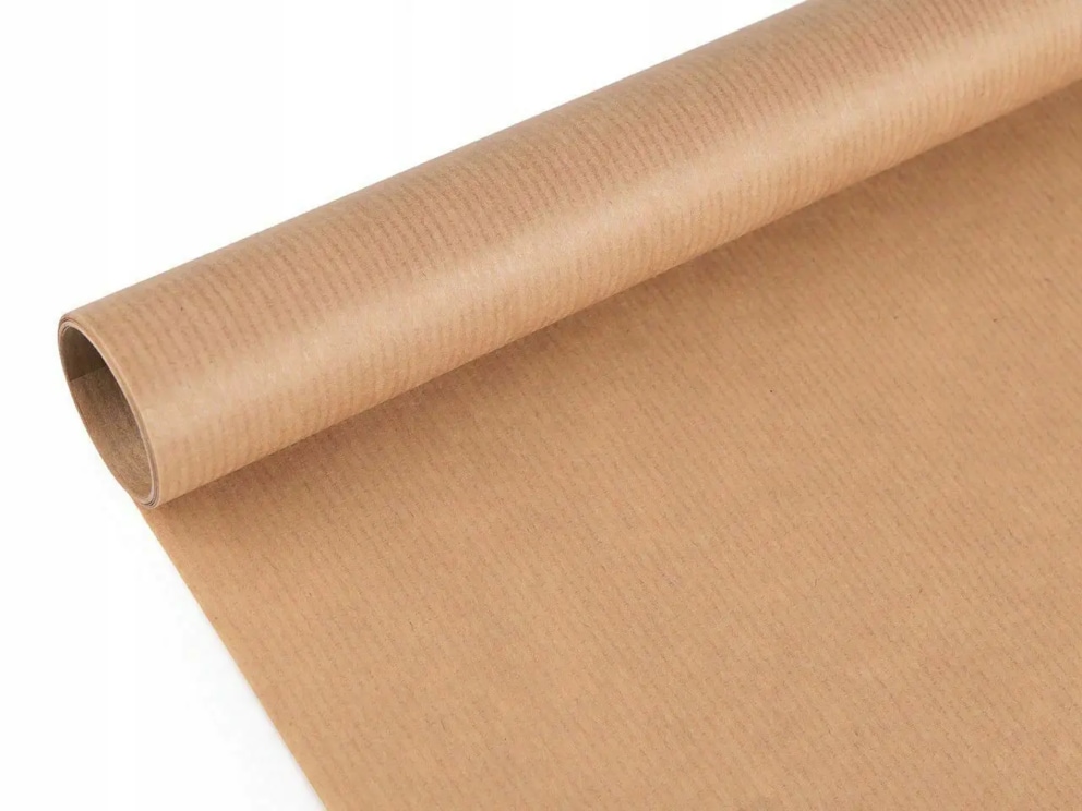 Papier pakowy ozdobny 200x70cm rol szary