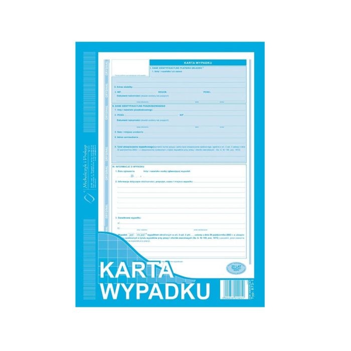 Karta wypadku A4 Mich   873-1