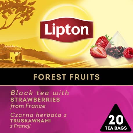 Herbata czarna owoce leśne Black Tea Lipton 20 piramidek