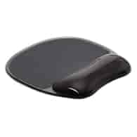 Podkładka pod mysz Q-CONNECT, żelowa, z podparciem dla nadgarstka, czarna
