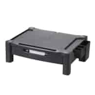 Podstawka pod monitor Q-Connect, 43,4x33,6cm, z regulacją wysokości, czarna