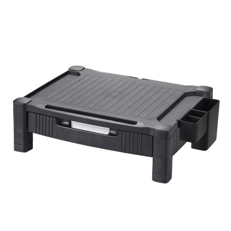 Podstawka pod monitor Q-Connect, 43,4x33,6cm, z regulacją wysokości, czarna