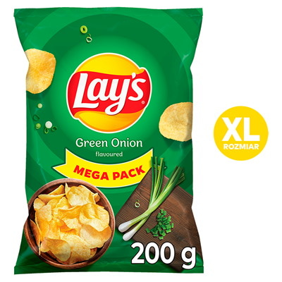 CHIPSY LAY'S ZIELONA CEBULKA 200G FRITO-LAY