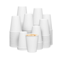 Kubki jednorazowe papierowe białe 250 ml  50sztuk