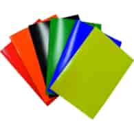 Teczka lakierowana A4 z gumką prostą czerwona 350g KBK