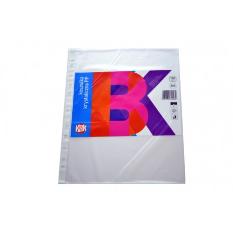 Obwoluta krystaliczna KBK A4 PP 100 szt. 50mic