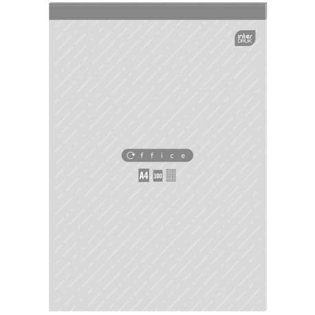 Blok biurowy A4, kratka, 100 kartek INTERDRUK