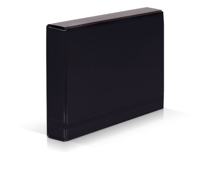 Teczka z gumką BOX CARIBIC czarna 5cm 341/02 VAUPE