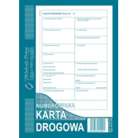 KD Karta Drogowa A5 - Numerowana
