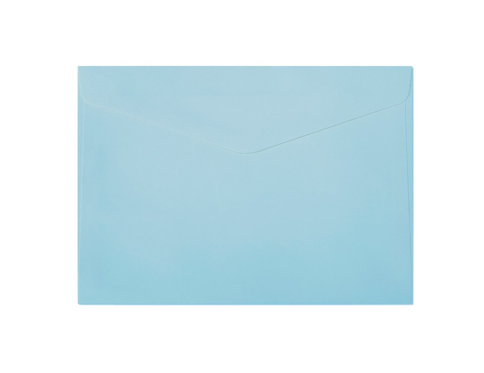 Koperta C5 ozdobna 130g gładka niebieska op 10szt  280828