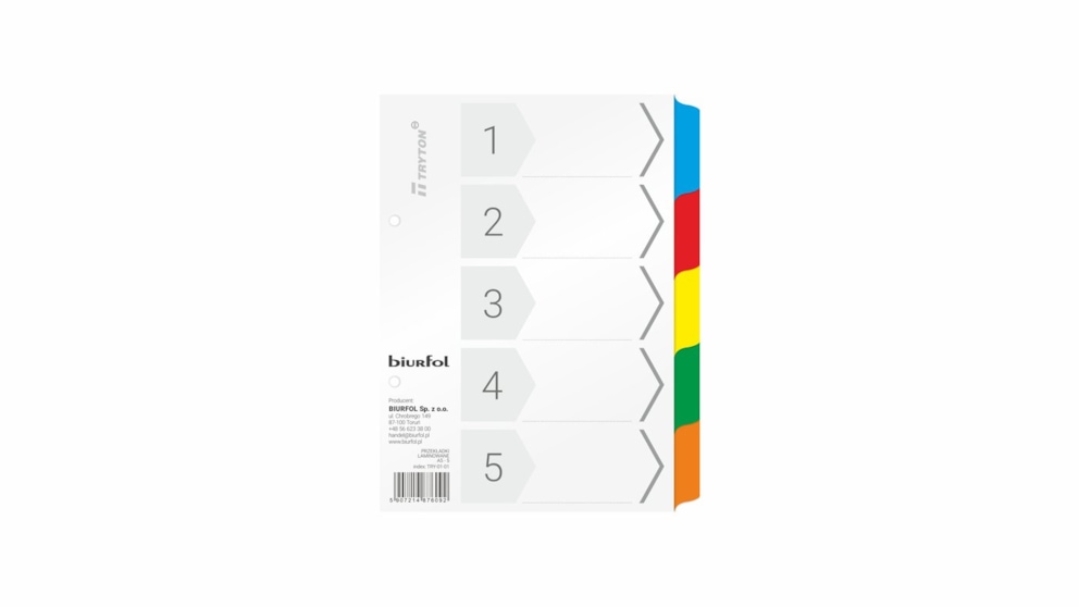PRZEKŁADKI LAMINOWANE A5 - 5