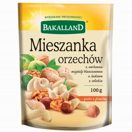 MIESZANKA ORZECHÓW BAKALLAND 100GR