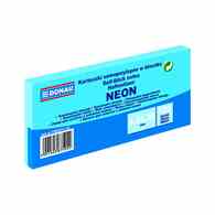 Bloczek samoprzylepny DONAU, 38x51mm, 3x100 kart., neon, niebieski