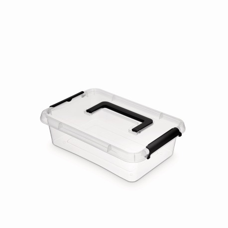 Pojemnik do przechowywania MOXOM Simple box, 3,1l, z rączką, transparentny