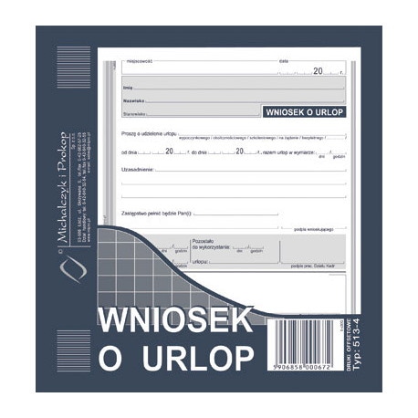 WU Wniosek o udzielenie urlopu