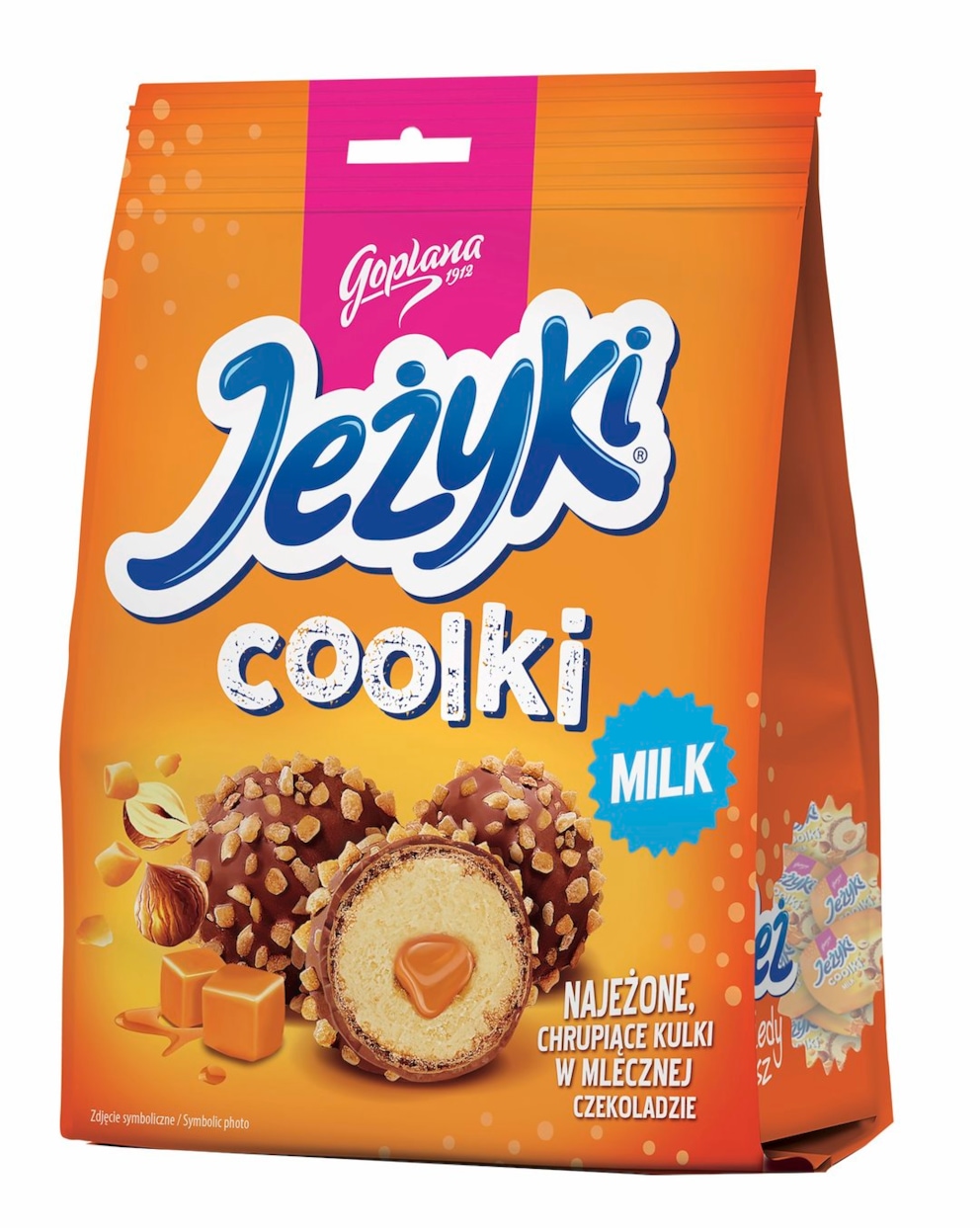Pralinki JEŻYKI Coolki, milk, 140g