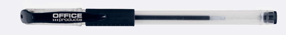 DŁUGOPIS ŻELOWY OFFICE PRODUCTS, GUMOWY UCHWYT, 0,5MM, CZARNY