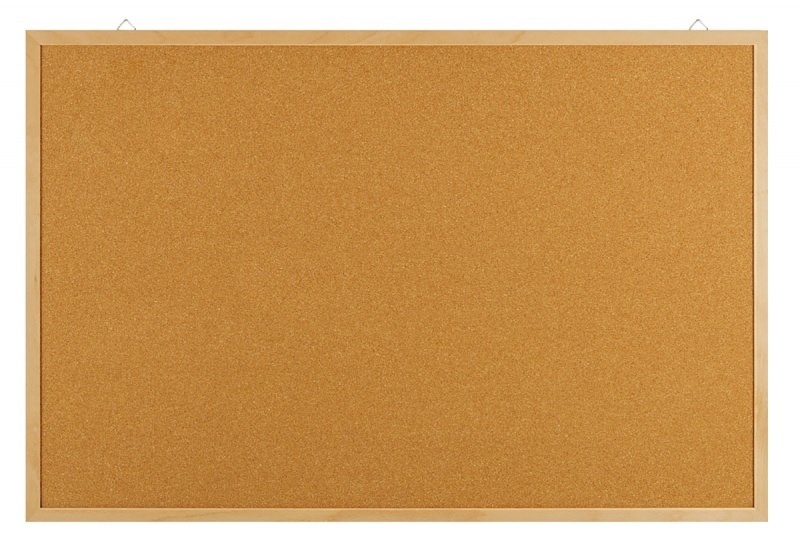 Tablica korkowa BASIC, 90x60cm, rama drewniana