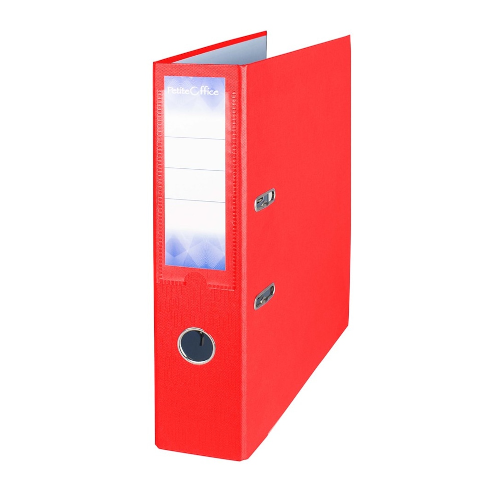 Segregator A4 75mm Petite Office czerwony z listwą