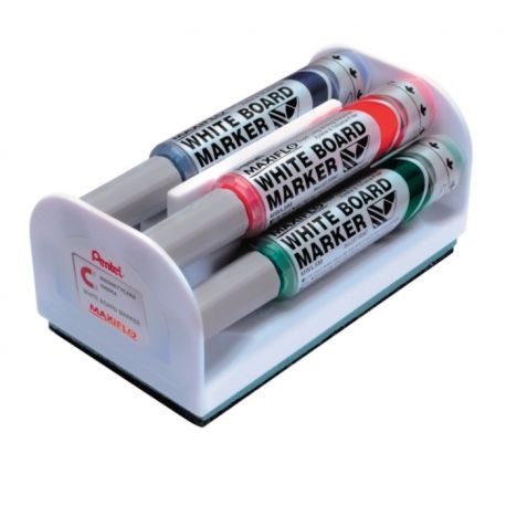 komplet MAXIFLO MWL5M 4-sztukowy z gąbką magnetyczną 4 kolory Pentel