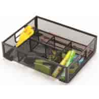 Organizer na biurko Q-CONNECT Office Set, metalowy, boczny, 6 komór, czarny