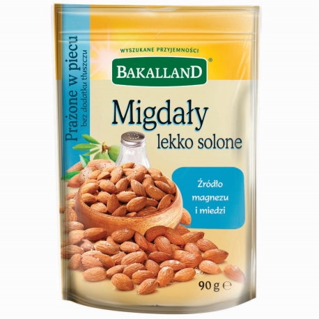 MIGDAŁY LEKKO SOLONE BAKALLAND 90GR