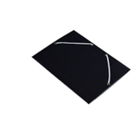 Teczka lakierowana A4 z gumką na rogach czarna 400g KBK