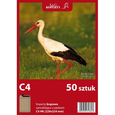 Koperty brązowe C4 HK (229 x 324 mm) 50 szt.