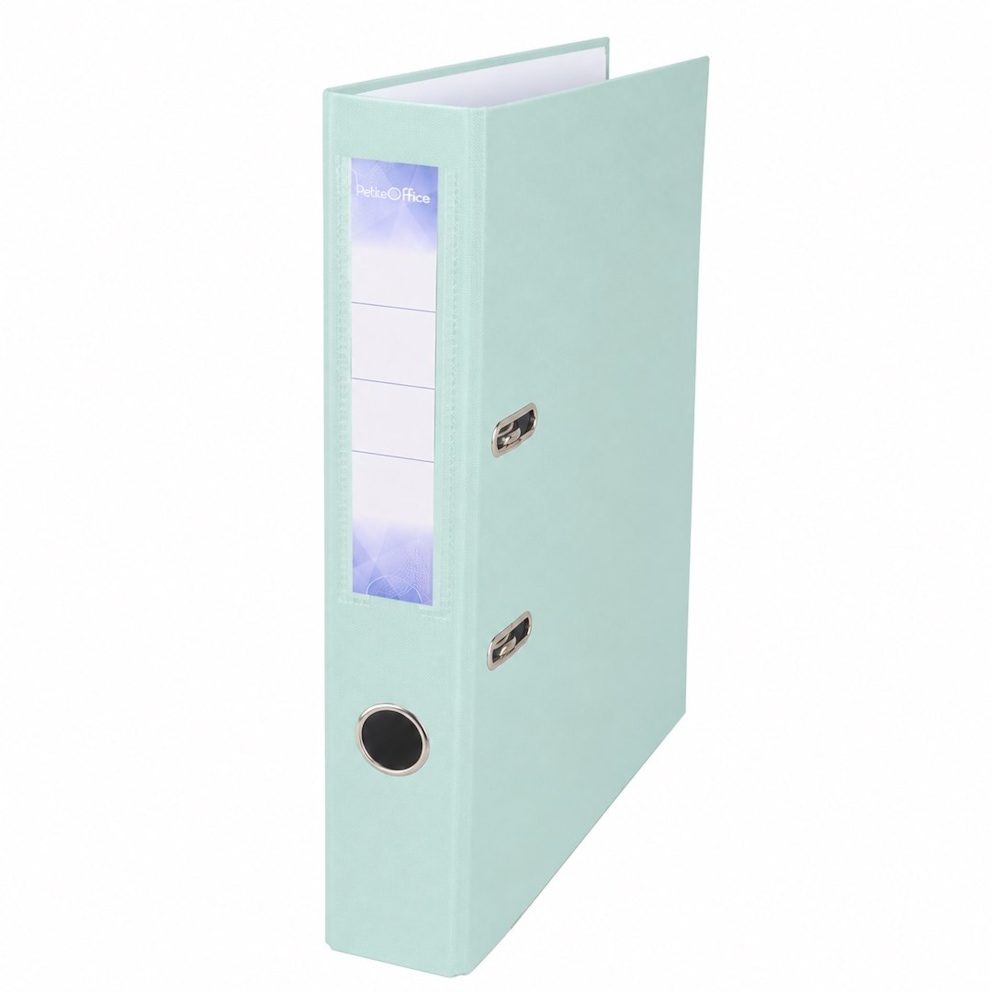 Segregator A4 50mm Petite Office  pastelowy  zielony jasny z listwą