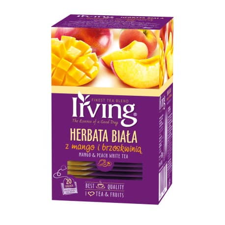Herbata exp IRVING biała mango z brzoskwinia 20 kop