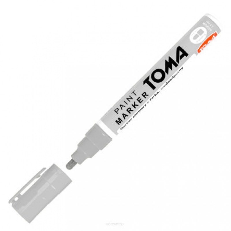 Marker olejowy, fibrowa końcówka 2,5mm, jasno szary