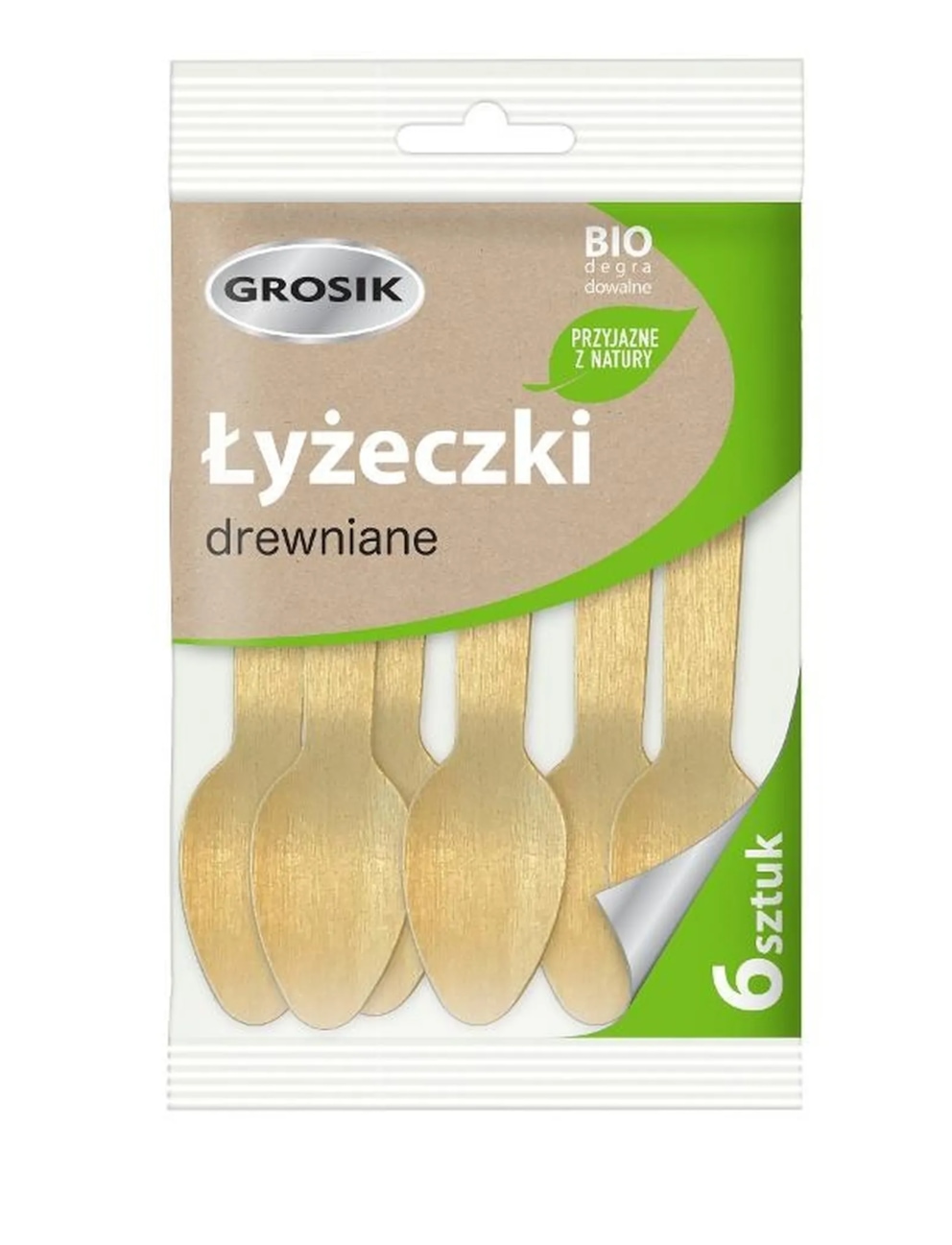 Jan Niezbędny ZD Łyżki drewniane 6szt