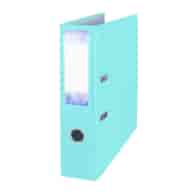 Segregator A4 75mm Petite Office  pastelowy  zielony jasny z listwą