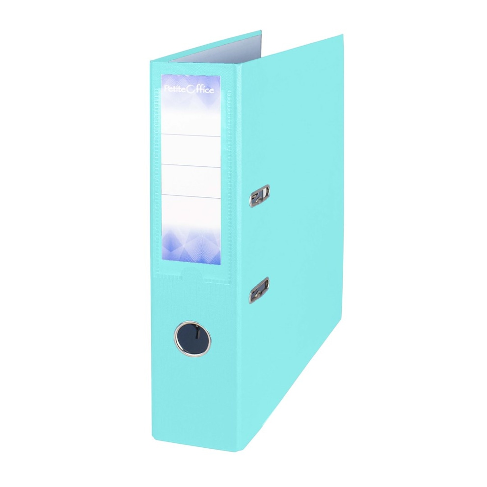 Segregator A4 75mm Petite Office  pastelowy  zielony jasny z listwą