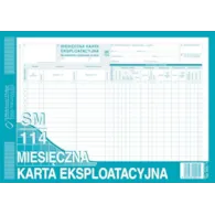 MKE Miesięczna Karta Eksploat.A4 (SM/114)
