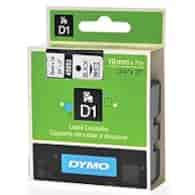 DYMO D1 etykiety, czarny nadruk na białym, 19 mm x 7 m, samoprzylepne etykiety do drukarek etykiet LabelManager,zamiennik