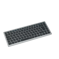 Kompaktowa bezprzewodowa klawiatura Kensington KB435 EQ z akumulatorem, nożycowa, czarna