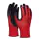 Rękawice DONAU SAFETY Super Latex, kat. II, rozm. 7, czerwone