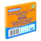 Bloczek samoprzylepny DONAU, 76x76mm, 1x100 kart., neon, pomarańczowy