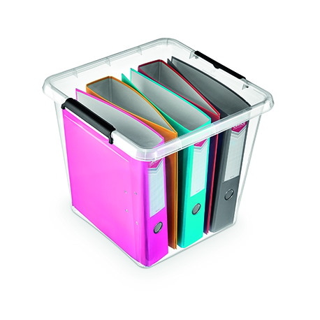 POJEMNIK DO PRZECHOWYWANIA MOXOM SIMPLE BOX, 36L, TRANSPARENTNY