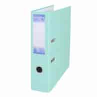 Segregator A4 75mm Petite Office  pastelowy  zielony jasny z listwą
