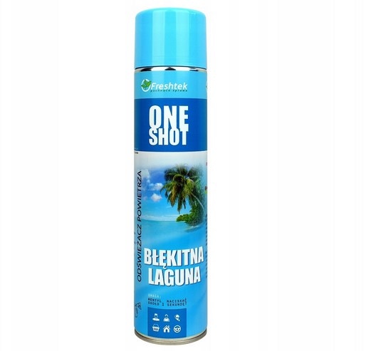 Odświeżacz powietrza Freshtek  ONE SHOT BŁĘKITNA LAGUNA