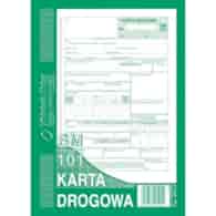 KD Karta Drogowa-sam.osobowy A5 (SM/101)